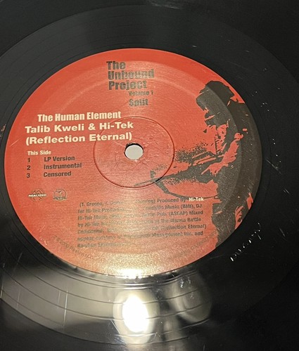 Talib Kweli & Hi-Tek Reflection Eternal The Human Element b/w Rakaa Vinyl  2000”