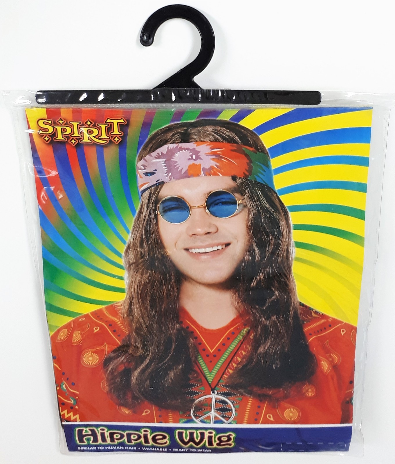 Spirit Halloween Character Hippie Wig and Headband Costume Item Ready to Wear