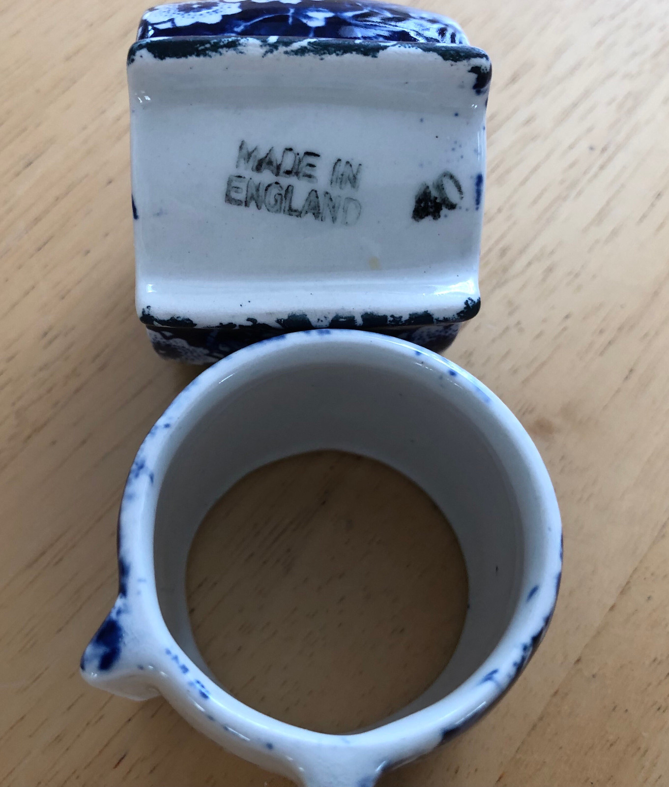 Staffordshire Royal Crownford Napkin Rings 2ea