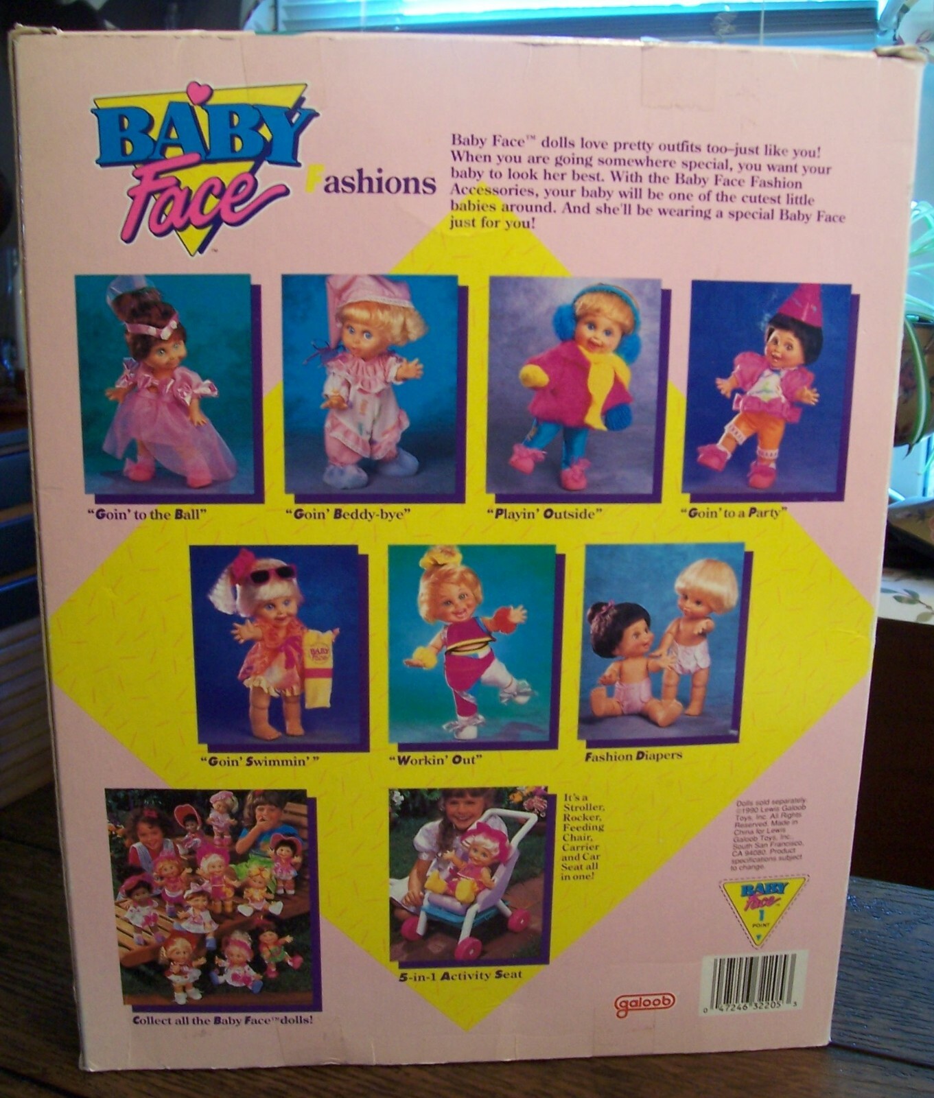 Original Galoob Baby Face Doll Outfit 