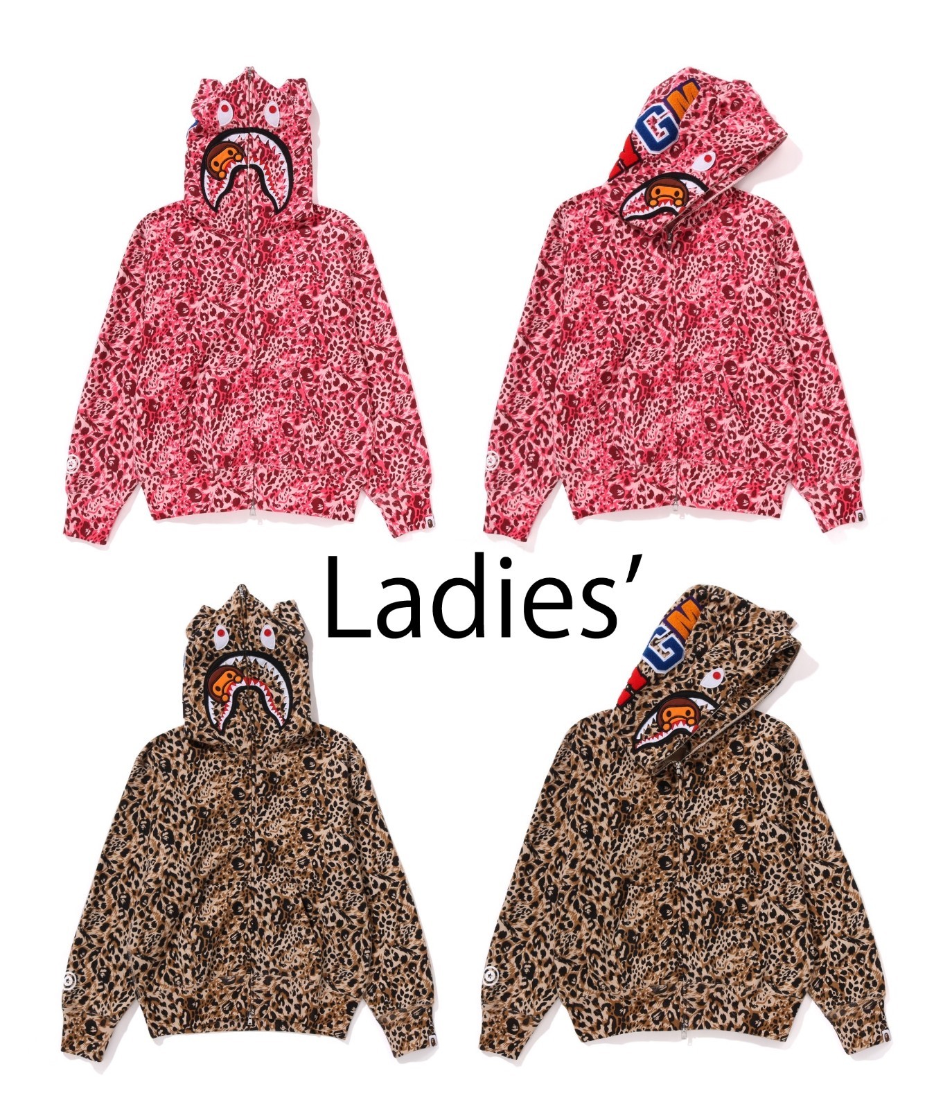 A BATHNIG APE Ladies' WILDLEOPARD PATTERN MILO SHARK FULL