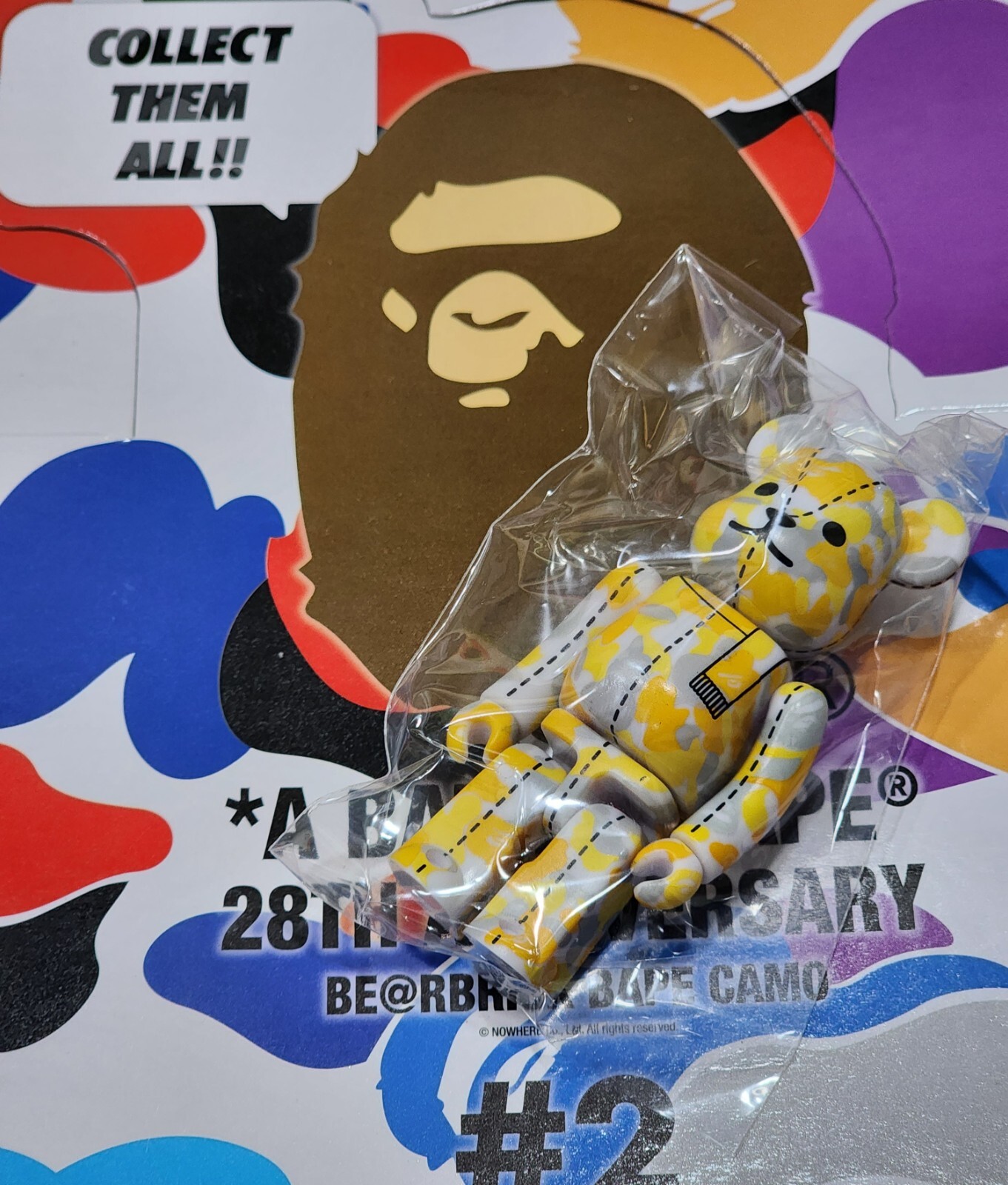 BEARBRICK Bape Camo 28th Anniversary 100% #2 7 Medicom Toy