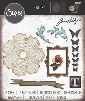 Tim Holtz ''VAULT BOUTIQUE'' Sizzix Thinlits Cutting Dies Spring 2024