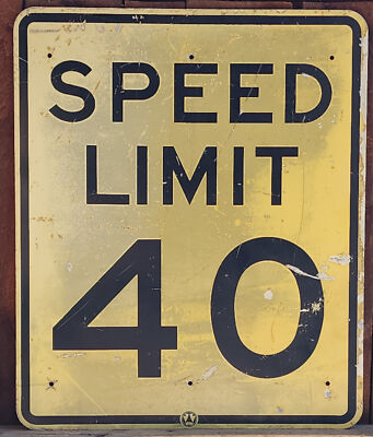 USA SPEED LIMIT看板　ジャンク USA SPEED LIMIT看板 ジャンク