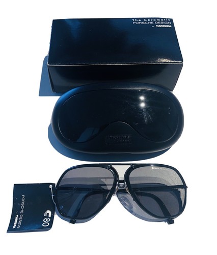 Pre-owned Porsche Design By Carrera 5637 Black Interchangeable Lenses Men's Sunglasses