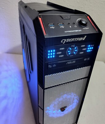 Cybertron Retro Gaming PC Windows XP AMD FX 6 core SSD+1tb  Geforce Computer
