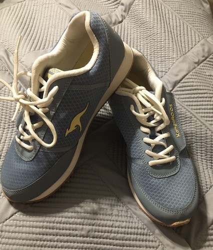 KangaRoos Womens Pocketpass Running Shoes Blue & Yellow