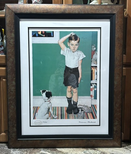 Norman Rockwell Estate Signature Stamped RARE He's Going To