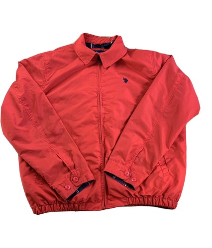 U.S. Polo Assn. Red Size XL Mens Zip Up Lined Light Jacket