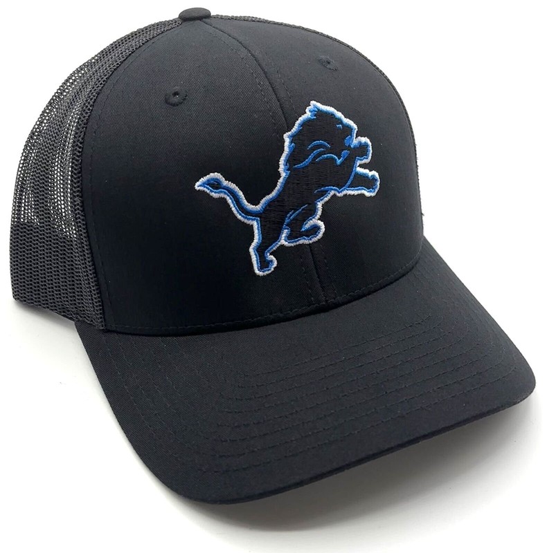 DETROIT LIONS BLACK HAT MVP AUTHENTIC NFL FOOTBALL TEAM ADJUSTABLE