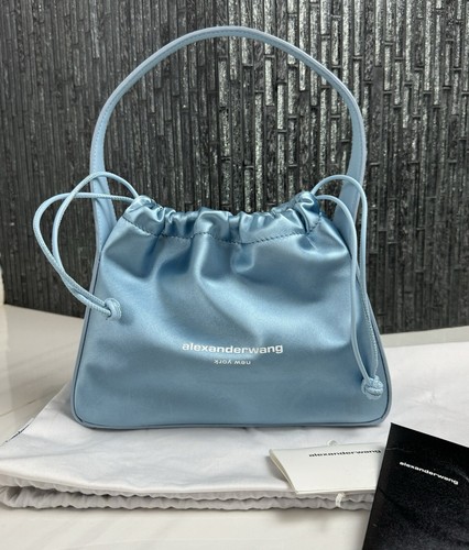 トートバッグ Alexander Wang Air Force blue corduroy small Ryan handbag Alexander Wang Air Force Blue Corduroy Small Ryan Handbag