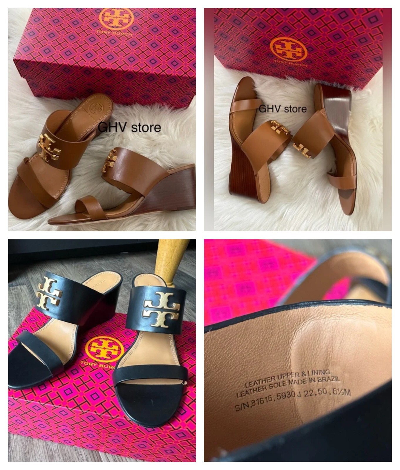 Tory Burch Everly 65mm Wedge Sandals Shoe | eBay Tory Burch Everly 65mm Wedge Sandals Shoe | eBay