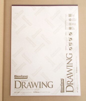 9 X 11 BIENFANG ''GIANT'' DRAWING PAPER..5 PADS..ACID FREE..USA MADE..NEW