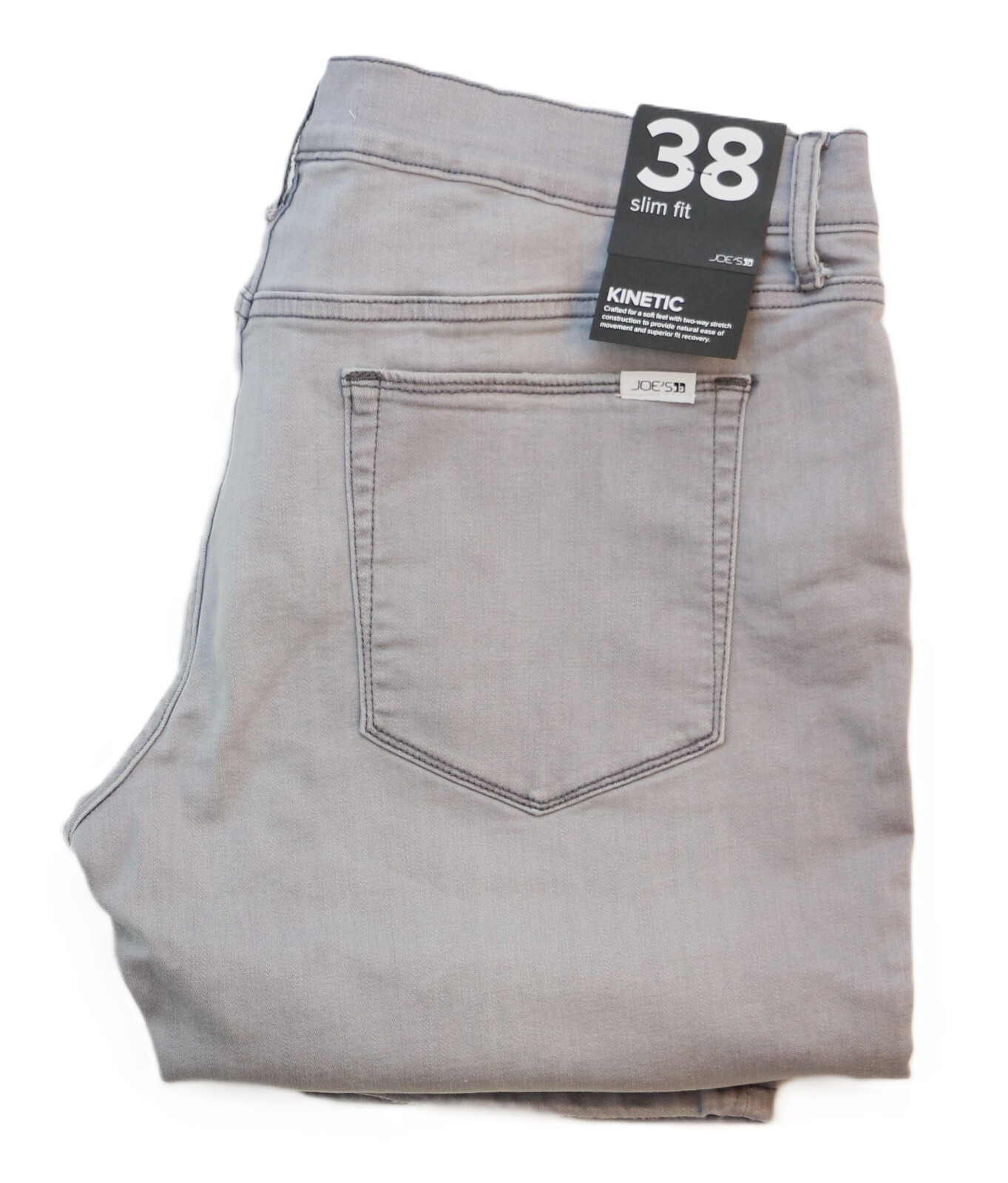 Джинсы Joes Мужские Размер W38 L33 Приталенные Кинетические Стрейчевые Удобные серые Новые