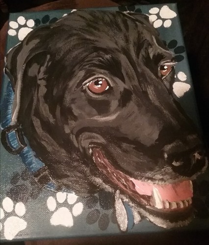 Customized Handpainted Pet Portrait Memorial/Sympathy For Dog, Cat & Pet Lovers!
