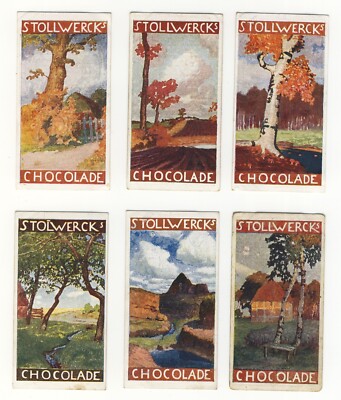 Stollwerck 1900 Group 145 Mood Pictures, art by Otto Overbeck set of 6 VG