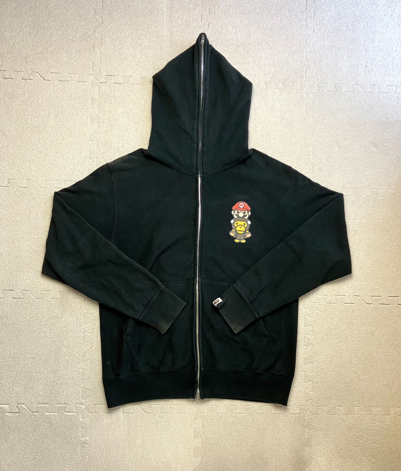 A BATHING APE マリオ フルジップフーディ Nintendo × BAPE マリオ マイロ フルジップ パーカー Mサイズ a