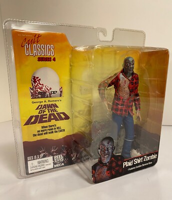 NECA DAWN OF THE DEAD フィギュア Plaid NECA Cult Classic Series 4 Action Figure Plaid Shirt Zombie