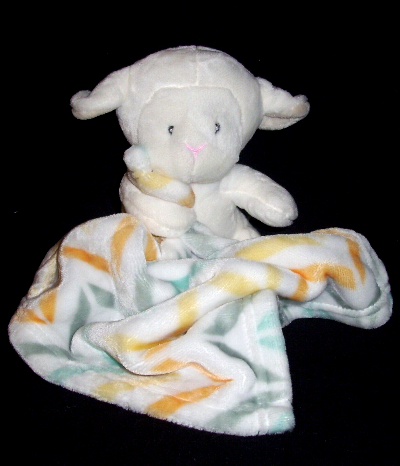 Yellow Aqua Sweet Snuggles Lovey