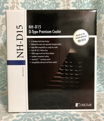 Noctua NH-D15 D-Type Premium CPU Cooler Sealed. Want the best then get the best!