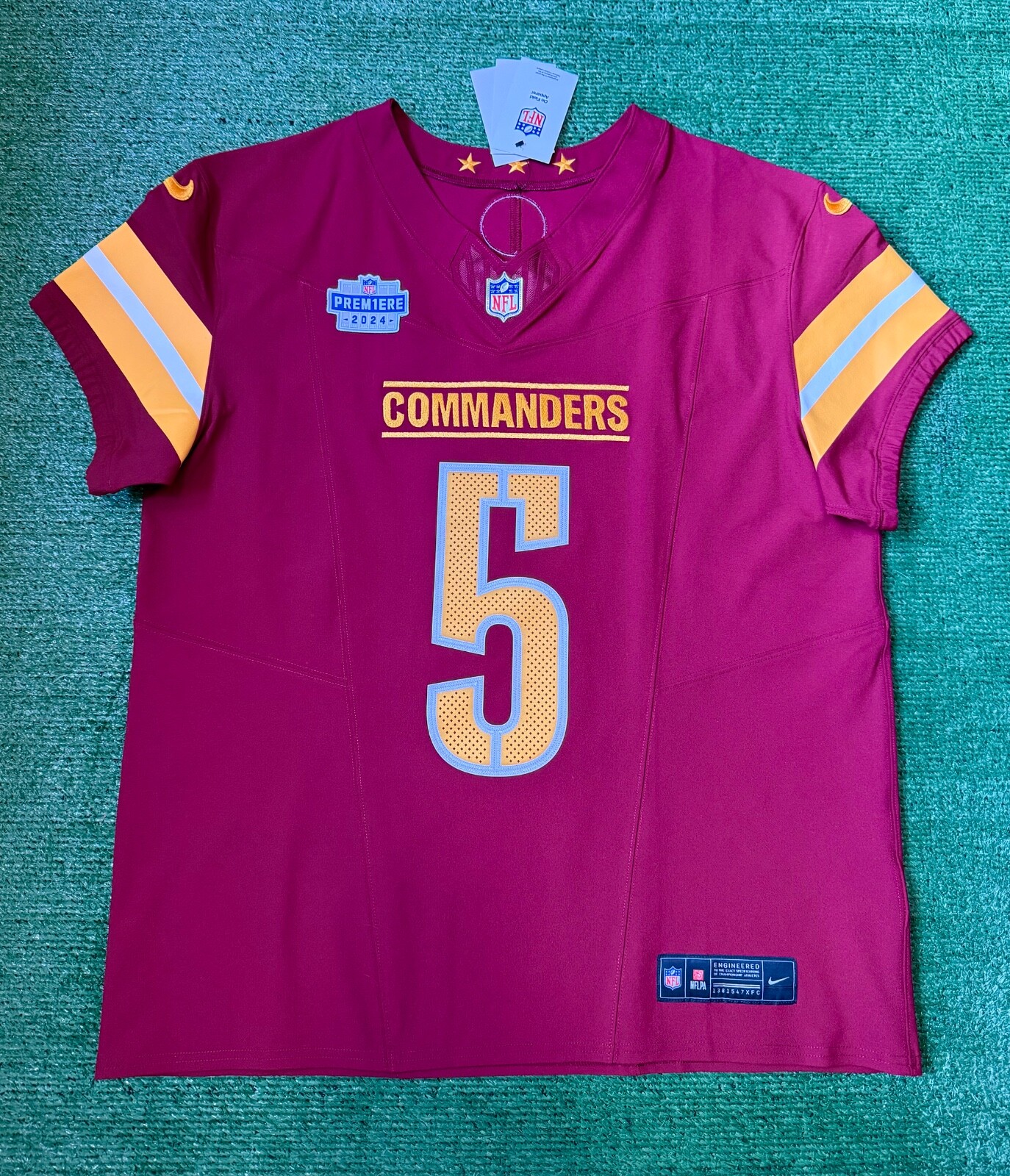 【US限定】NIKE Washington Commanders Jaden Daniels Jersey Men's Washington Commanders Jayden Daniels Nike Black