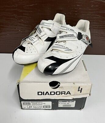 NEW!!! Diadora Aerospeed 2 Women White/Black Cycling Shoes Size 10US/44EU