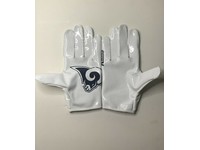 blue and white nike football gloves