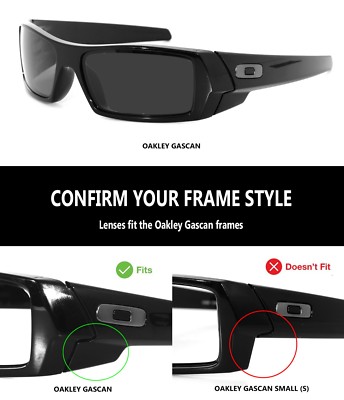 Polarized IKON Iridium Replacement Lenses For Oakley Gascan Ice Blue Mirror