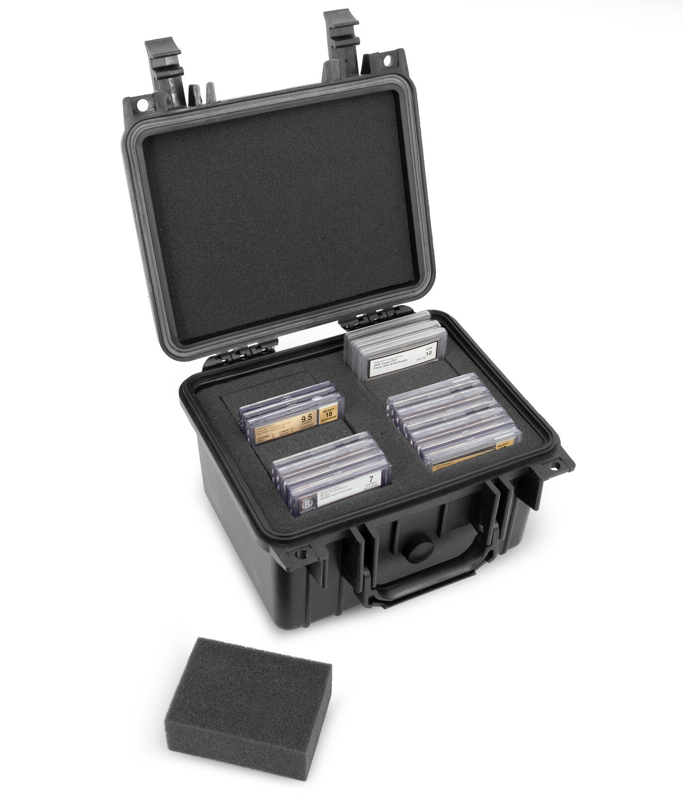 CM Graded Card Case Storage Box for 40 Graded Sports Trading Cards, Waterproof