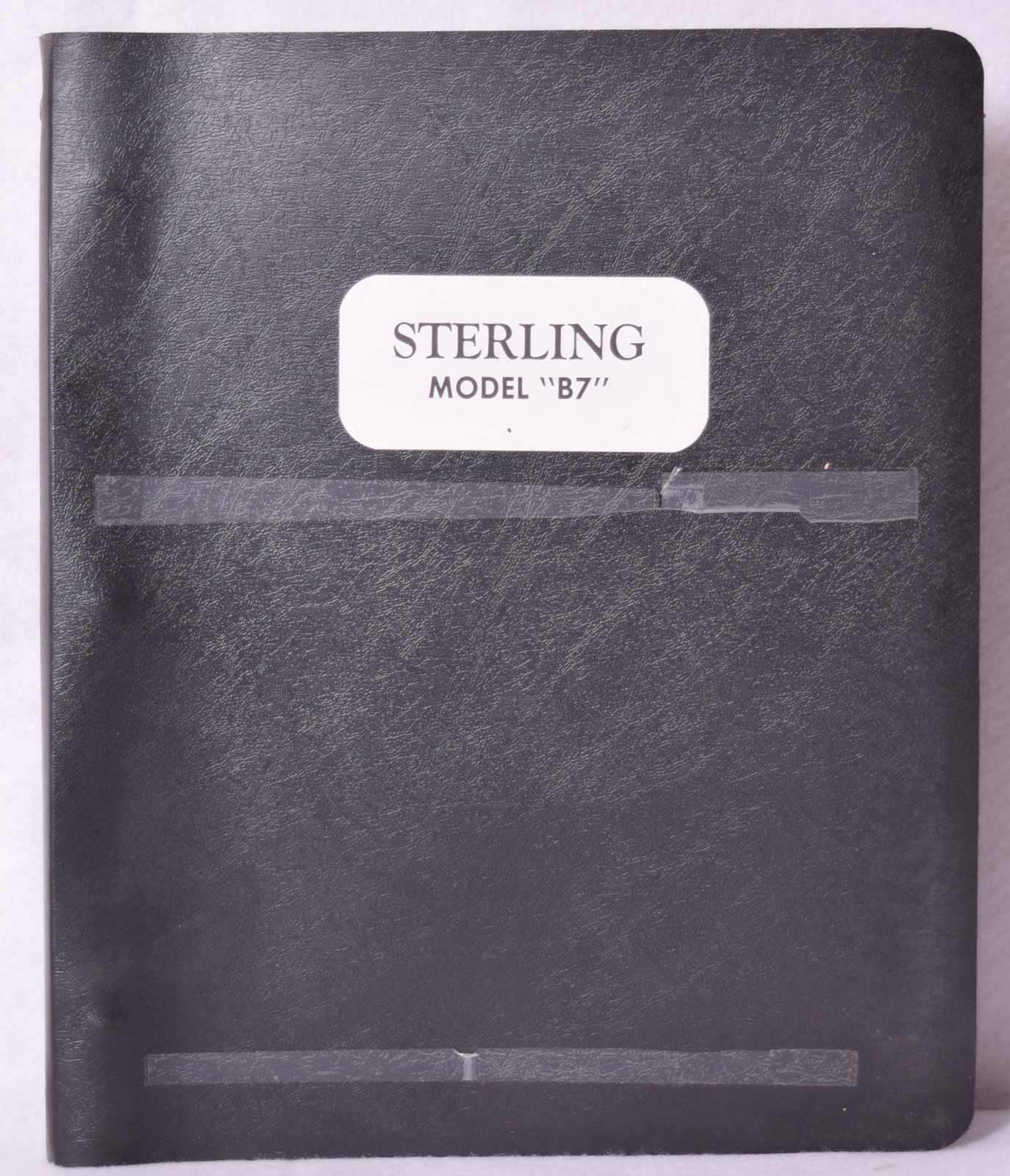 Sterling Model B7 Parts Diagram Manual