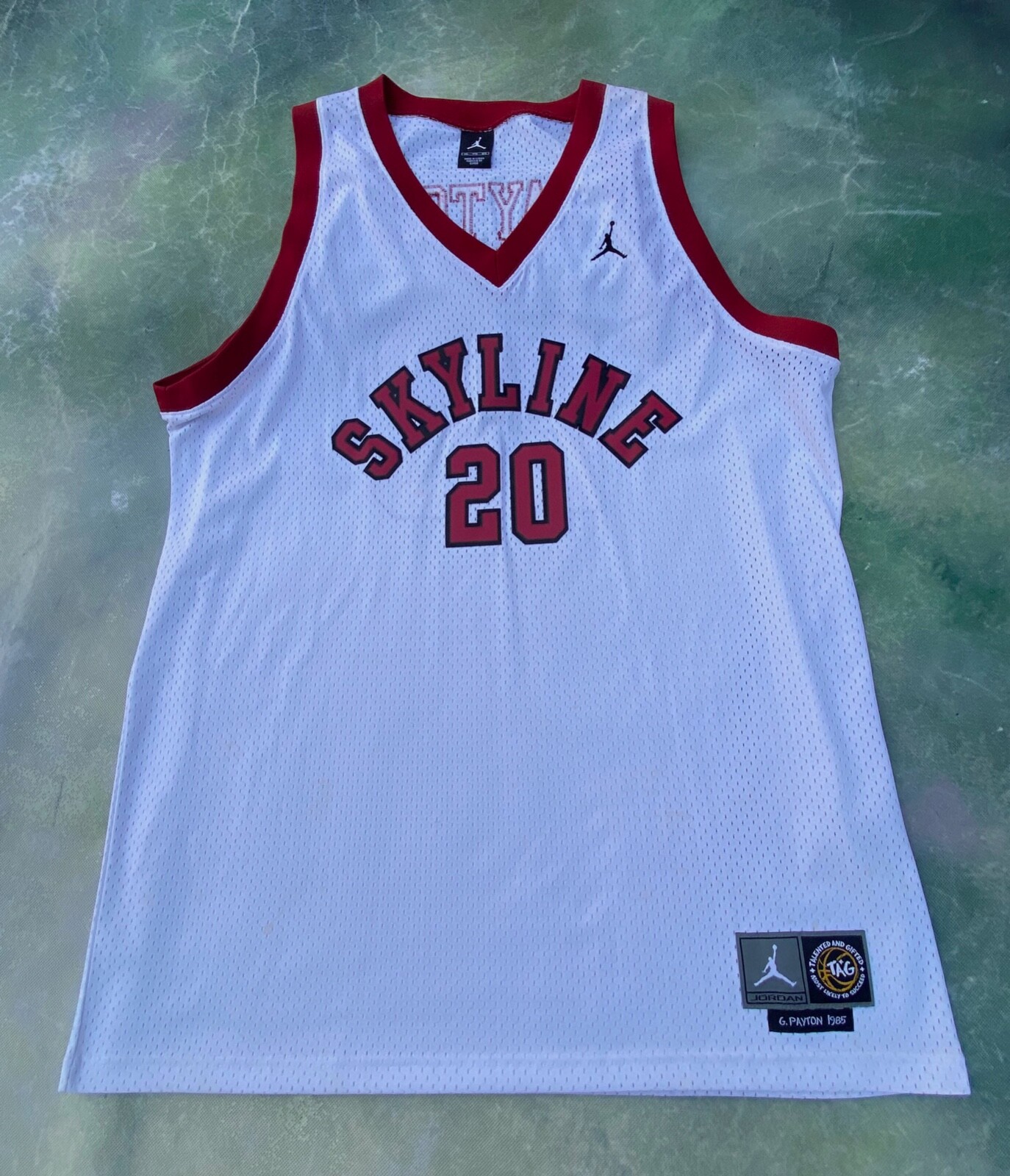 Nike Jordan 1985 Skyline High School Gary Payton #20 Jersey