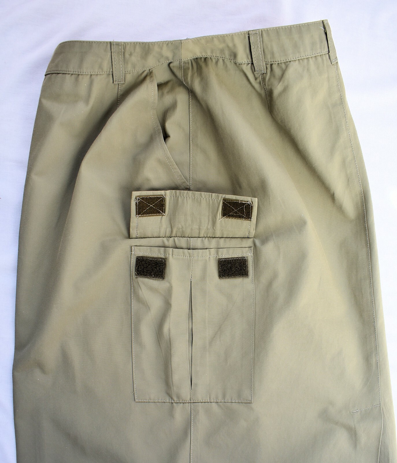 Marks & Spencer St Michael Khaki Green Chino Skirt UK10 US 6 Vintage