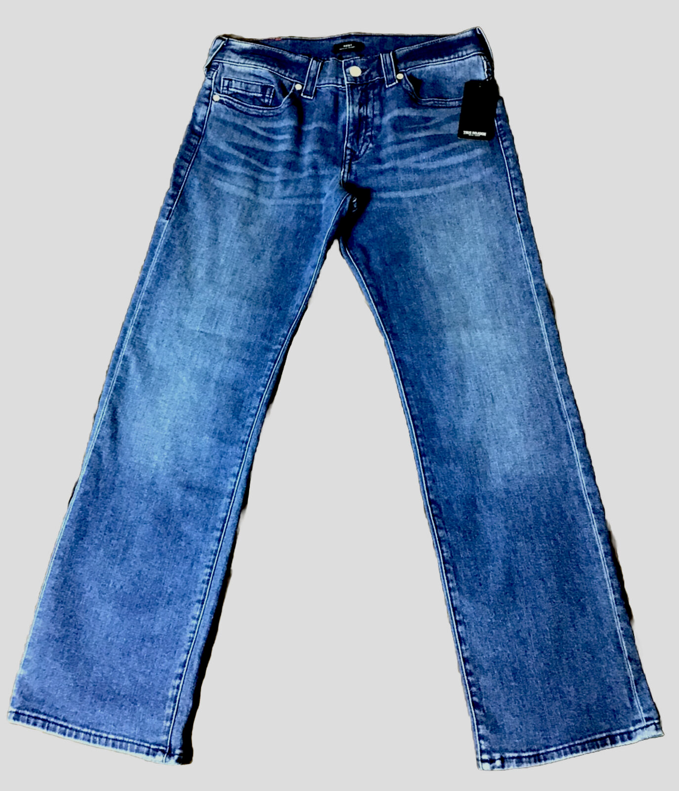 True Religion Jeans 34 Medium Tidal Wash Ricky Relaxed True Religion Jeans 34 Medium Tidal Wash Ricky Relaxed