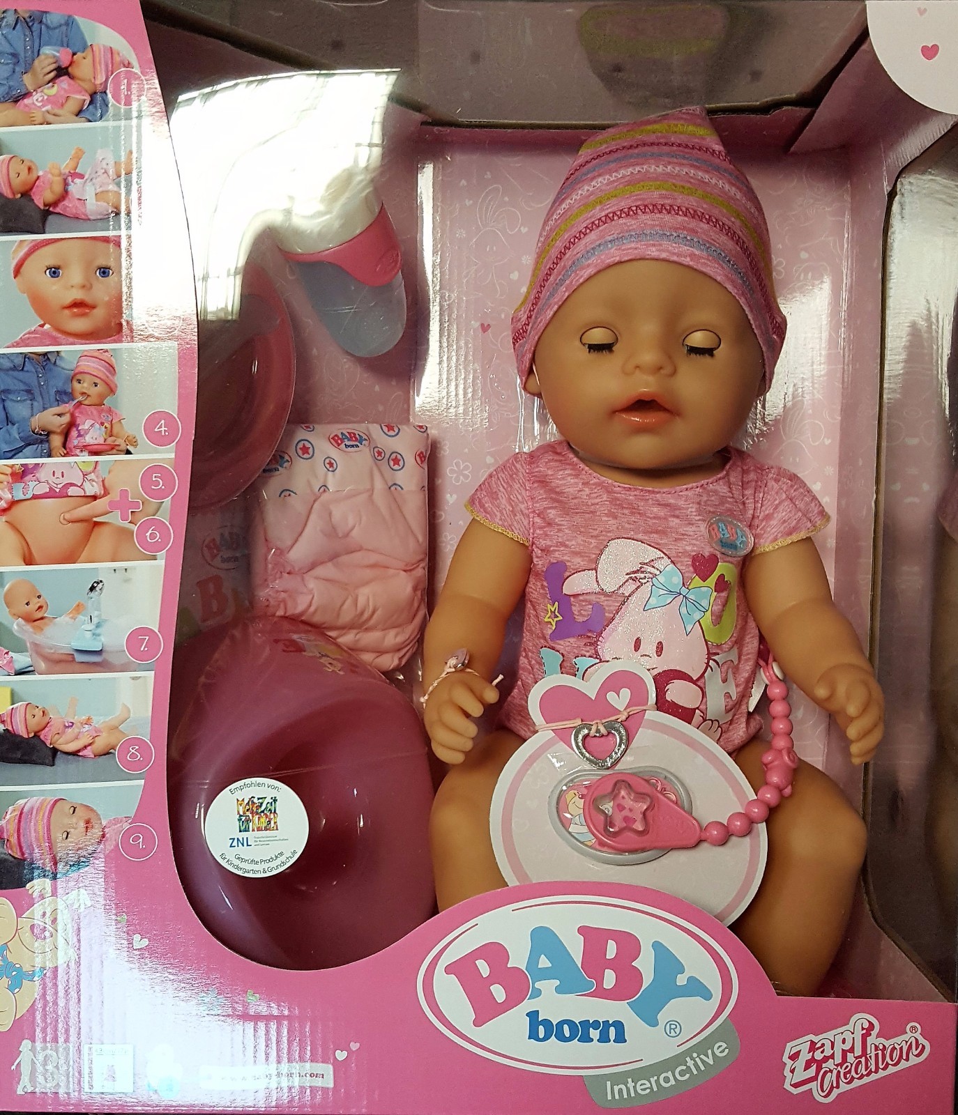 купить Zapf Creation Baby Born Interactive Puppe Mädchen 43cm на