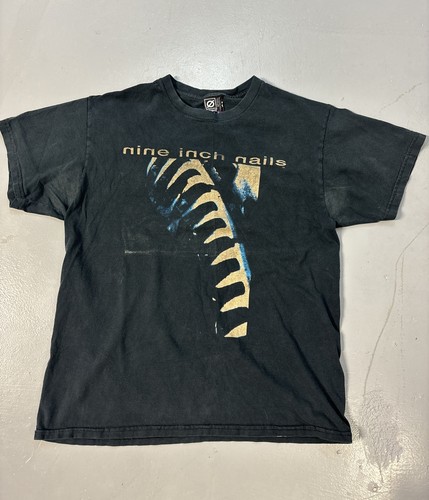 Nine Inch Nails Vintage L Shirt Now I'm Nothing USA 90s Rare Nine Inch Nails Vintage L Shirt Now I'm Nothing USA 90s Rare