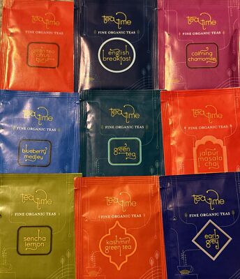 TeaTime Tea Time Tea Bags Sampler Assortment Variety Pack 20 Total