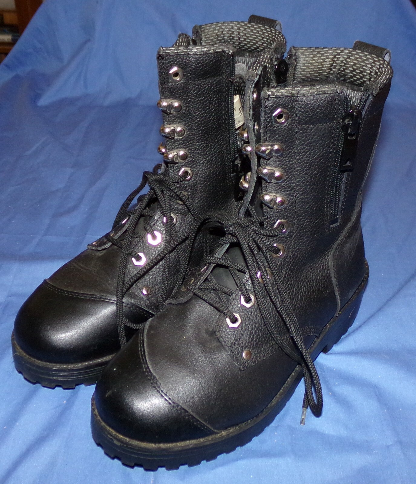 Bilt Military Style Boots Mens Goth 9 Black Riding Biker Motorcycle
