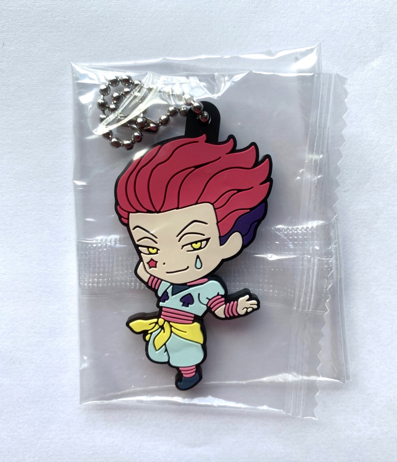 Hunter × Hunter Hisoka Rubber Strap Keychain Charm Authentic