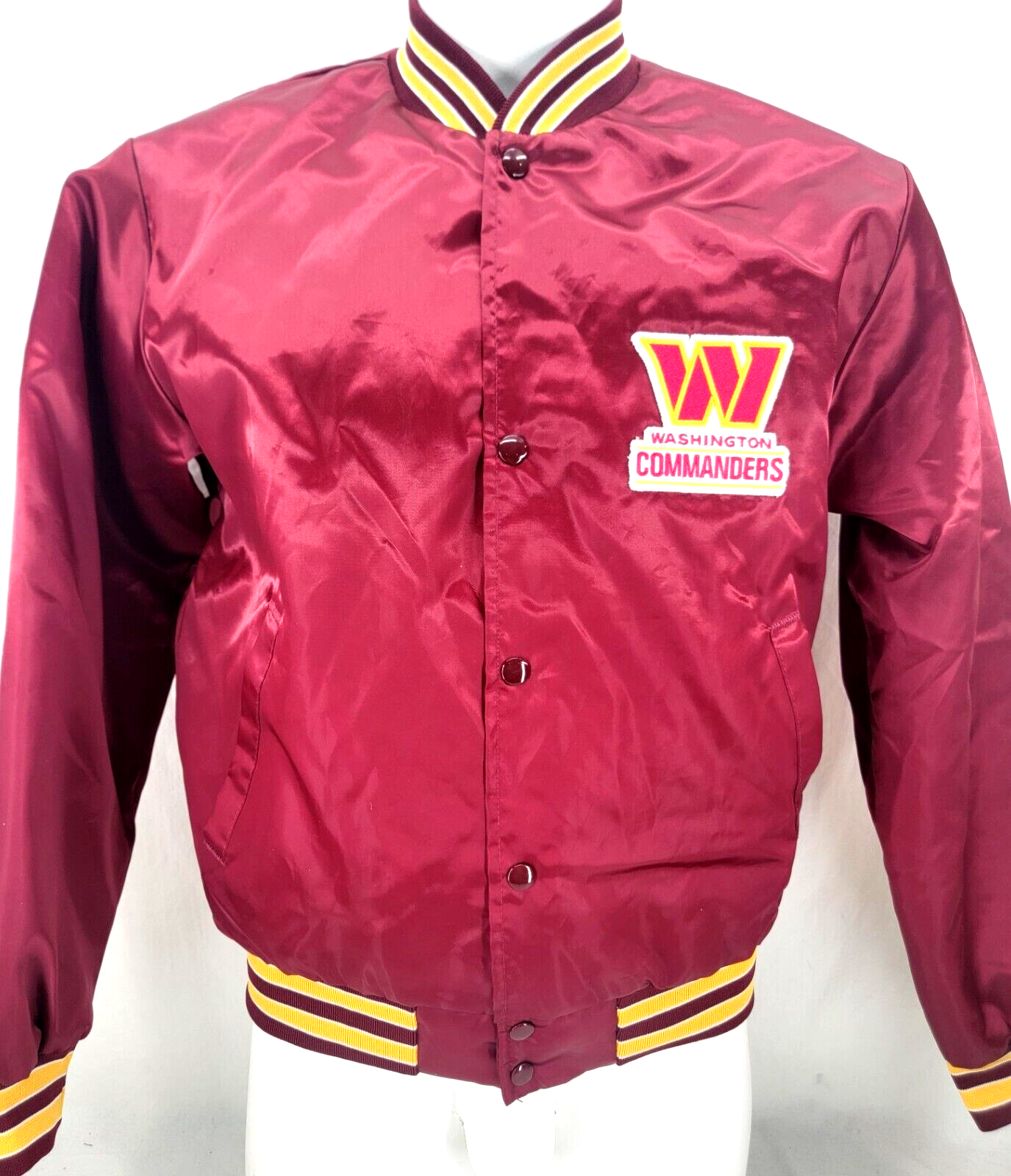 Washington Commanders Swingster Vtg Satin Snap Varsity