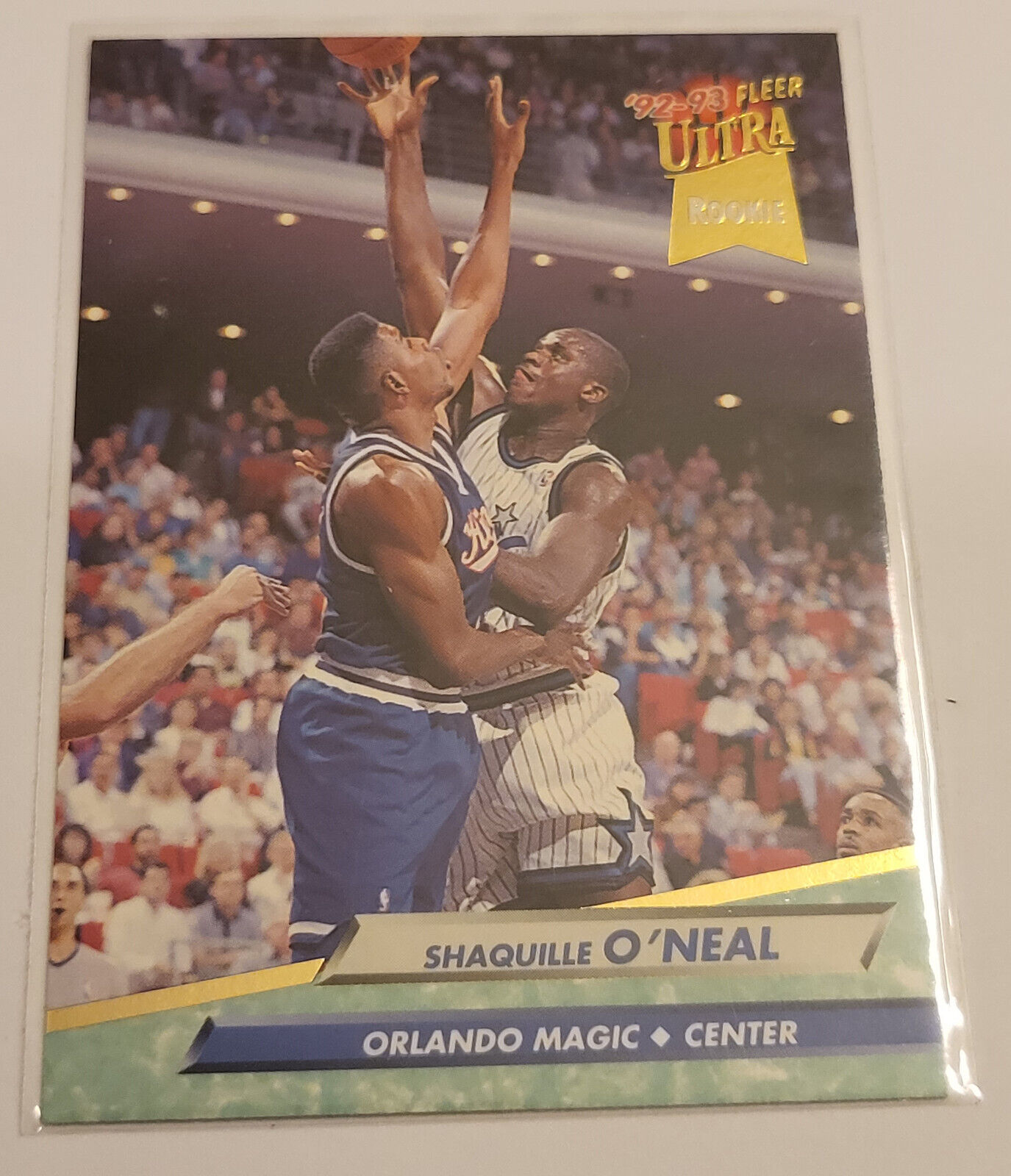 1992-1993 FLEER ULTRA ROOKIE CARD SHAQUILLE O'NEAL #328. rookie card picture
