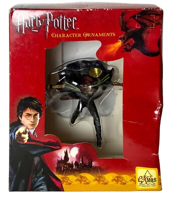 Exmas Christmas Decor Ornament Harry Potter Jumping Flying, Damaged Box