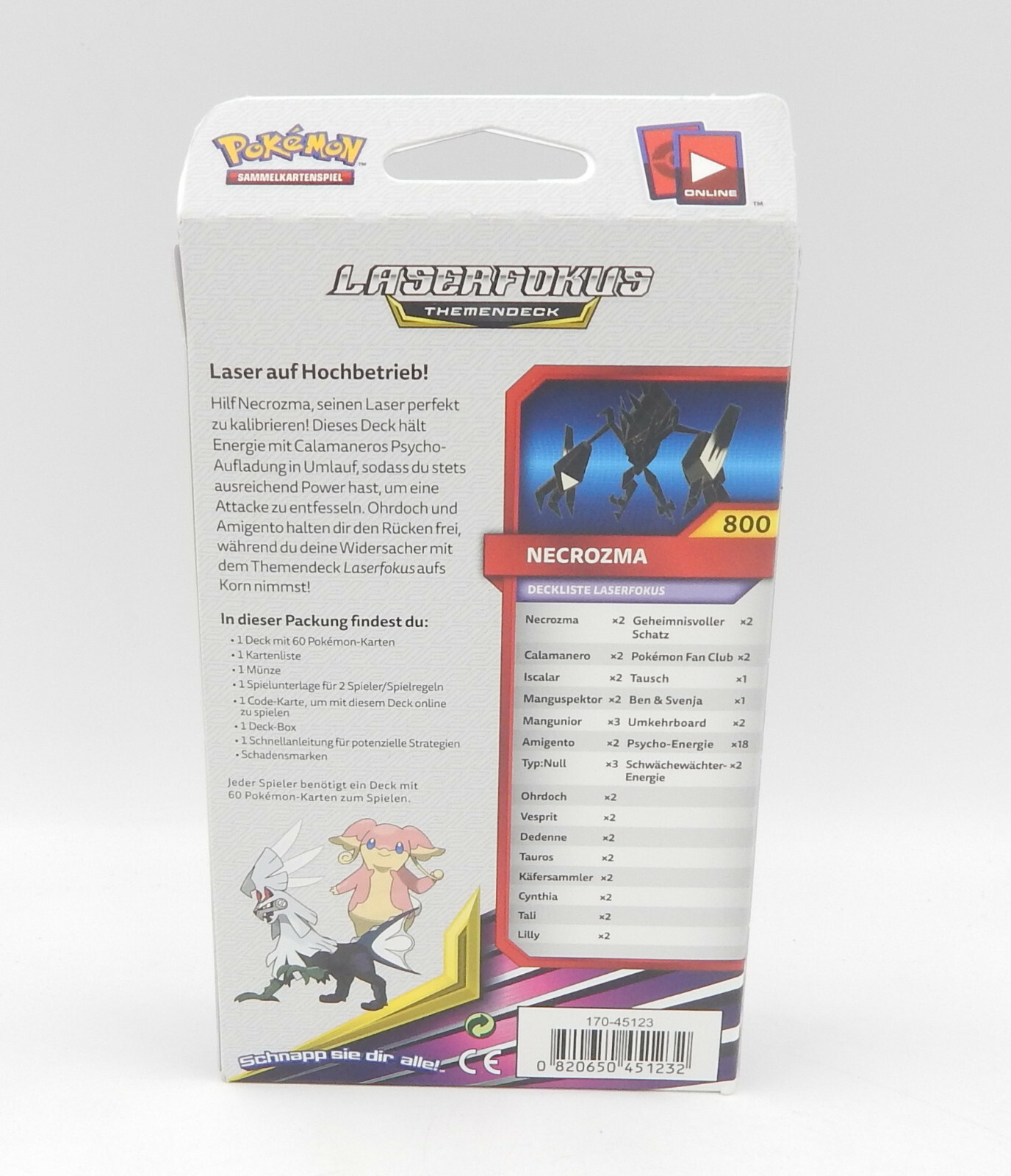Pokemon Sonne Mond Themendeck Laserfokus Necrozma - NEUOVP deutsch