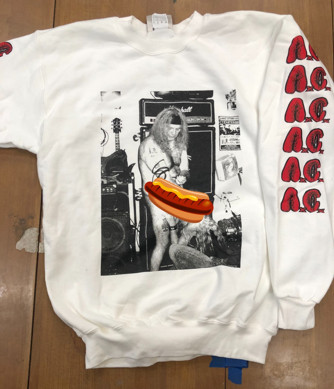 AXCX pullover crewneck sweatshirt spazz repulsion infest kbd