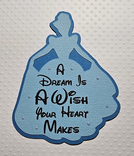 Princess Cinderella Inspired Silhouette Scrapbook, Card Making Paper Piecing