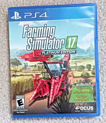 cib Complete game PS4 farming simulator 17 platinum 2017 playstation 4 edition