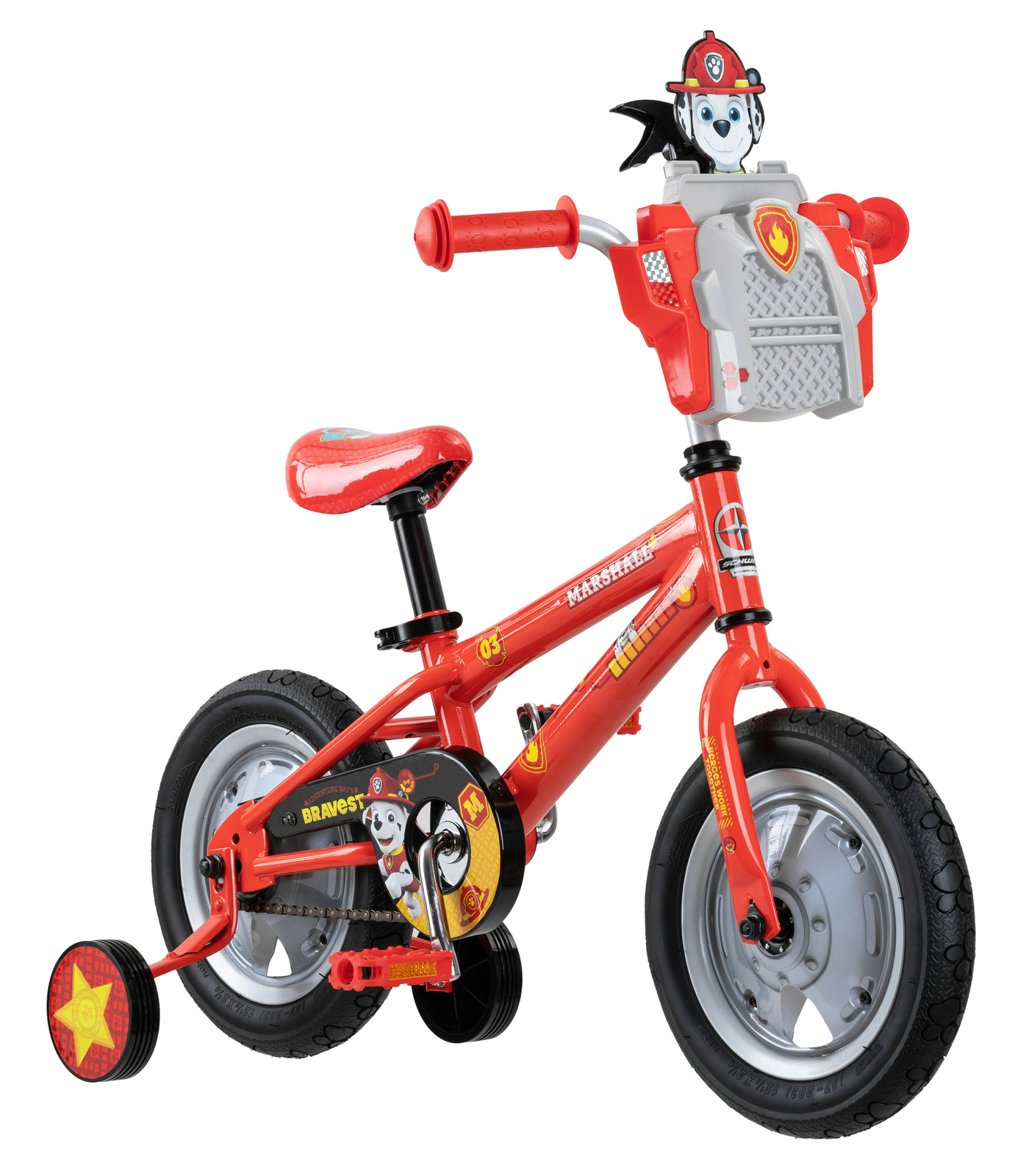 paw patrol marshall bike helmet