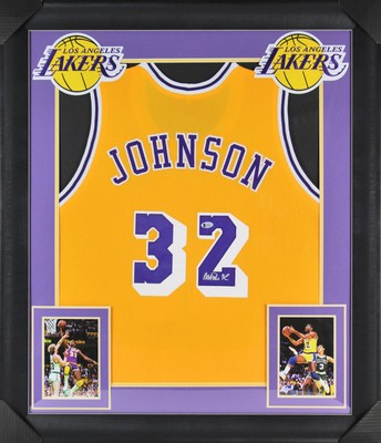 magic johnson jersey signed