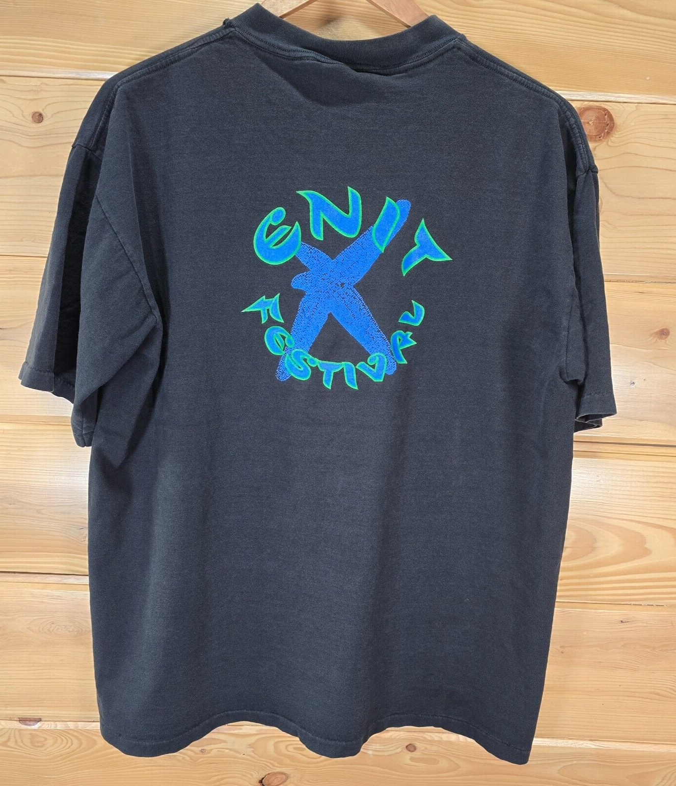 Rare Vintage 90s Enit Music Festival EDM Rave T Shirt Men XL