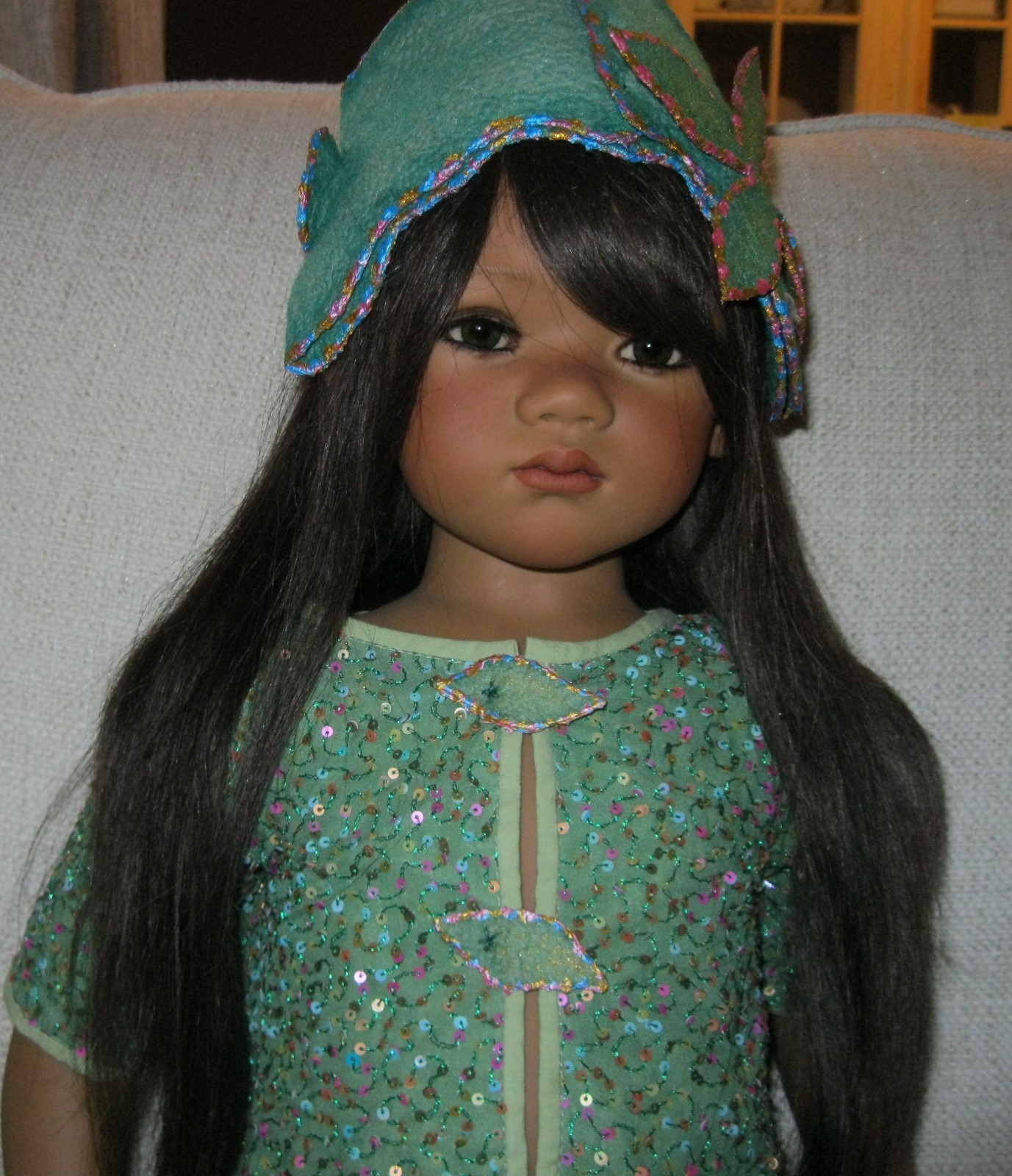 Annette Himstedt 2008 Winter Kinder SINAMI~w/COA, Original Outfit, Box, Shipper