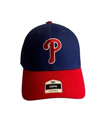 Philadelphia Phillies Fan Favorite Adjustable Hat / Cap 2-Tone Blue/Red MLB New